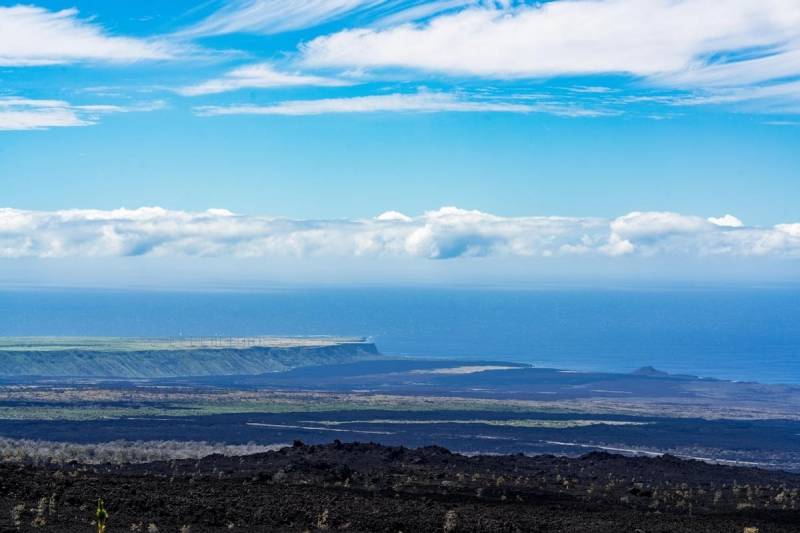 mountain view from big island home