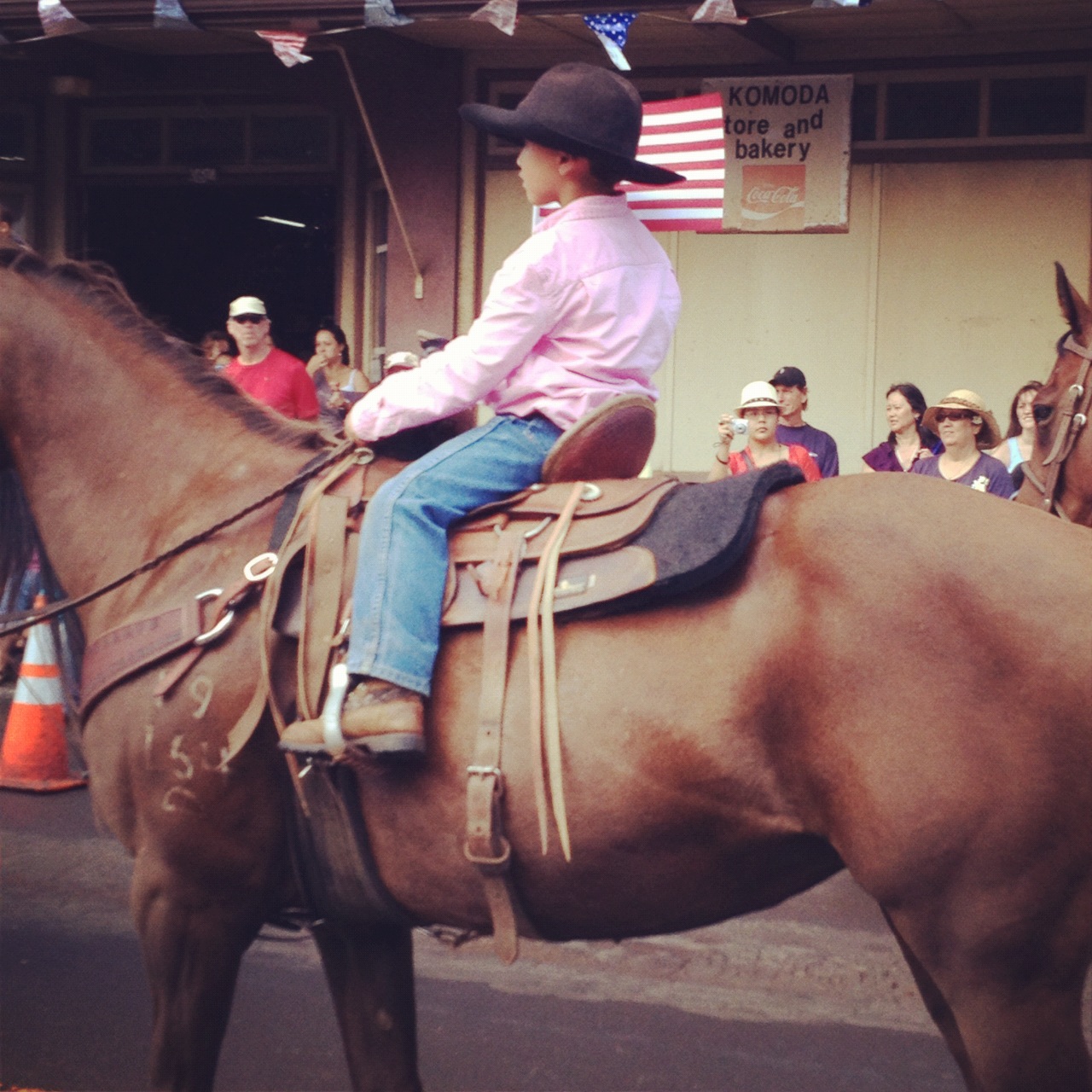 child cowboy on a horse