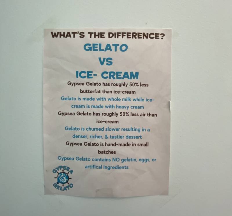 difference between gelato and ice cream