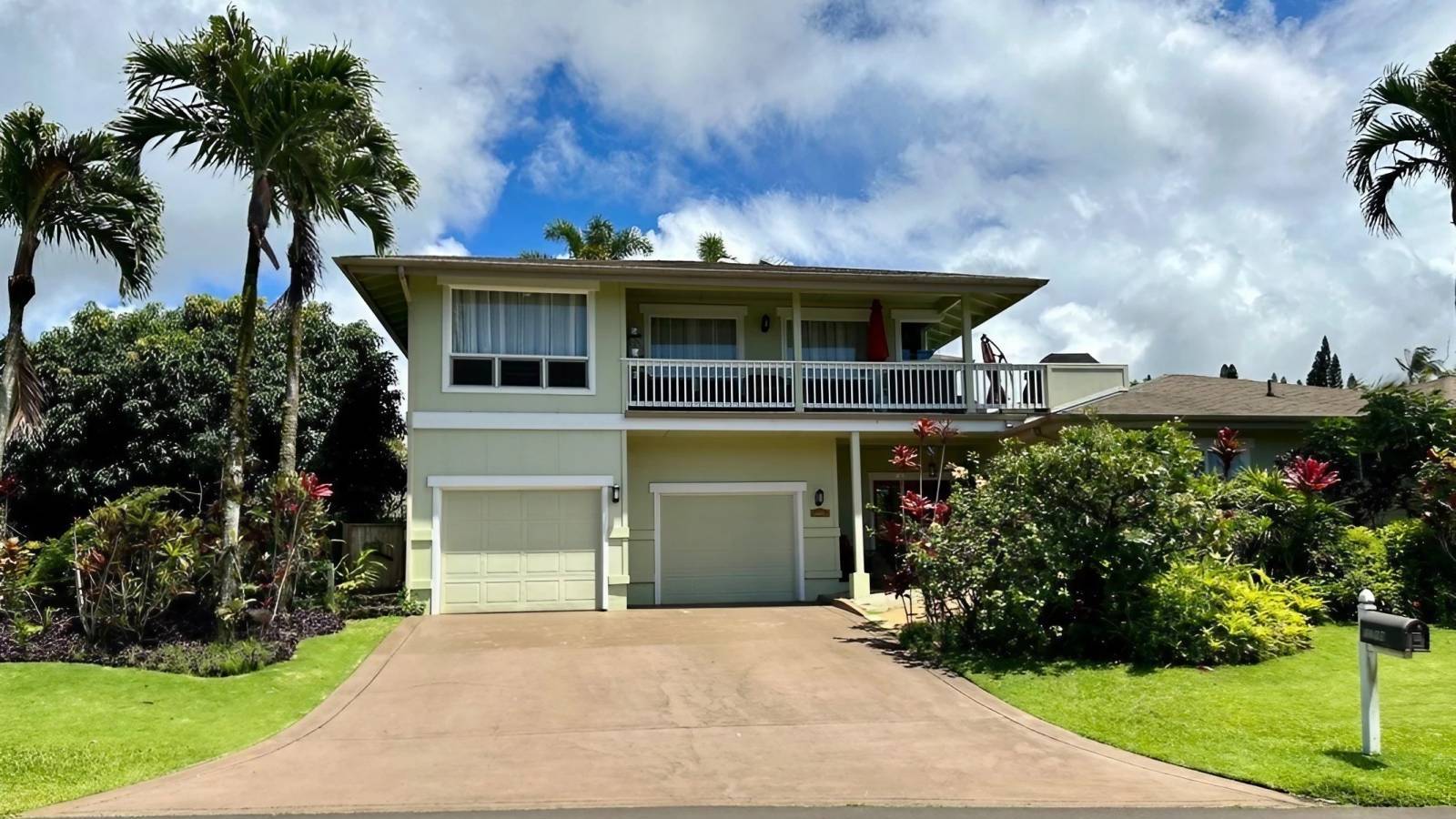Mountain and Waterfall Views From 3 Bedroom Princeville Home Hawaii Real Estate Market