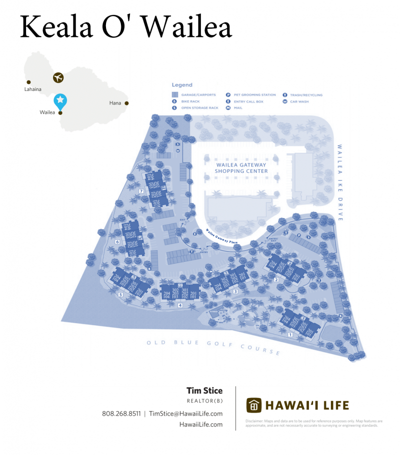 Keala O Wailea Map