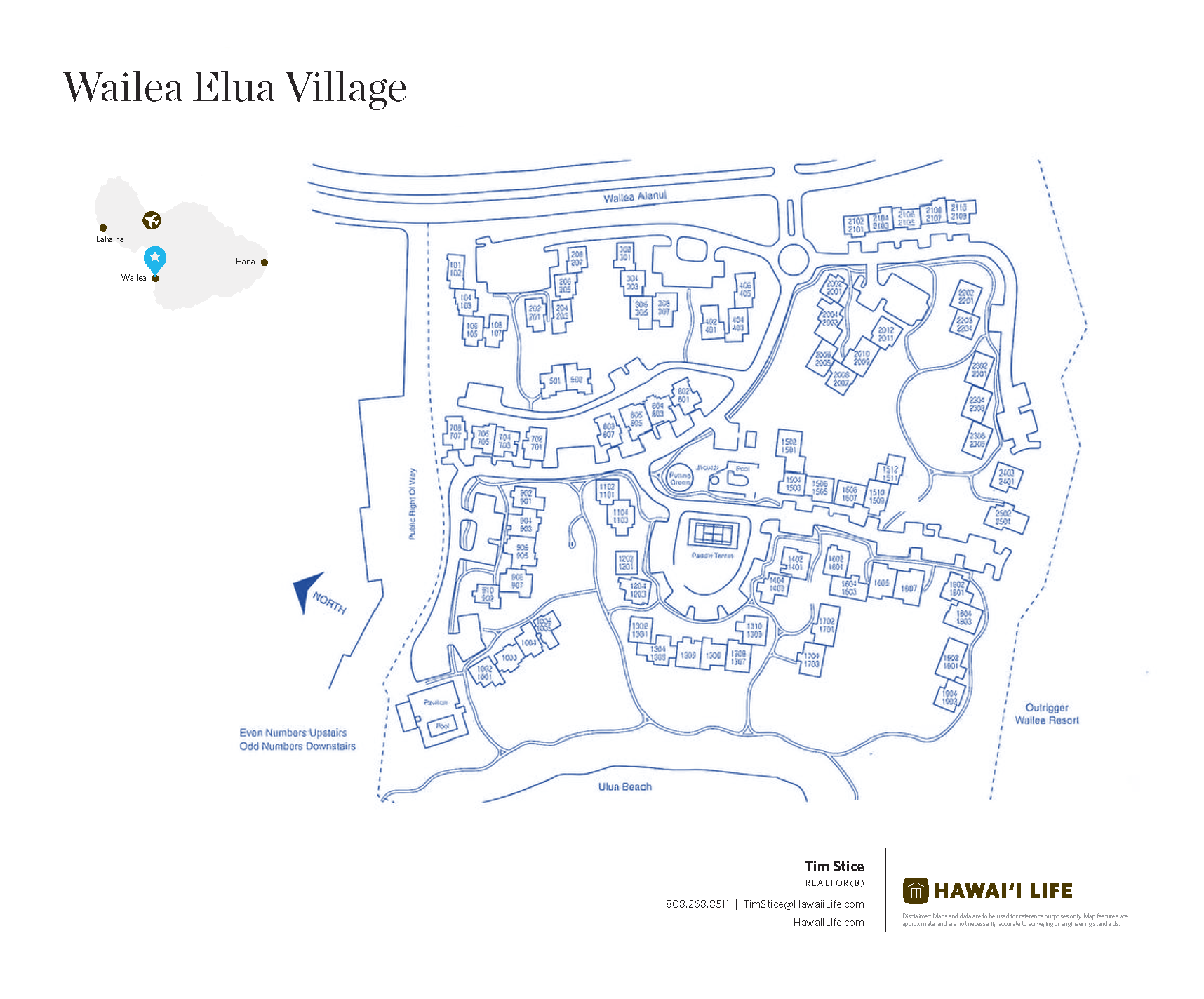 Wailea Elua Map