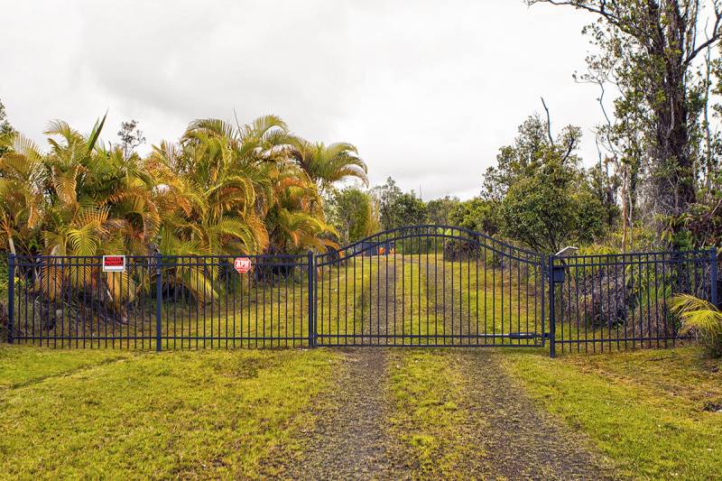gated entrance to property