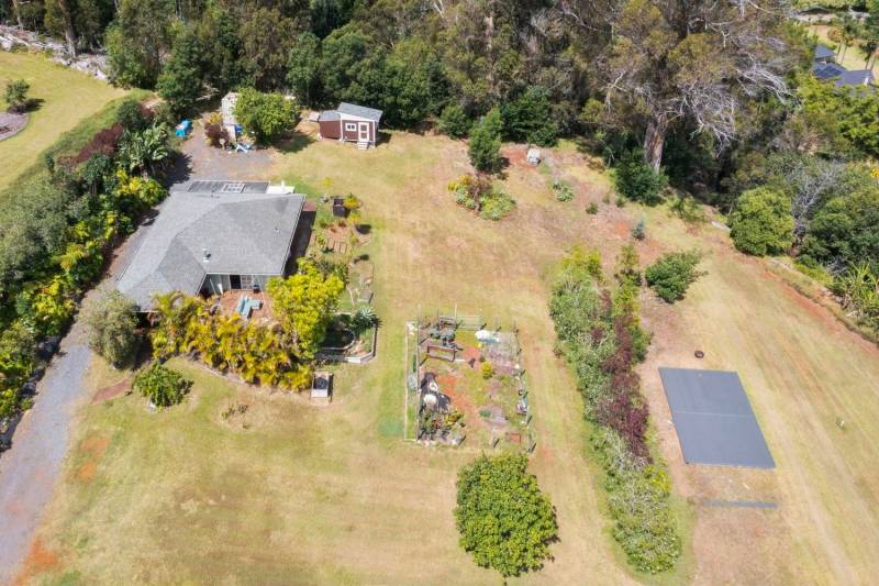 aerial view of makawao forest home