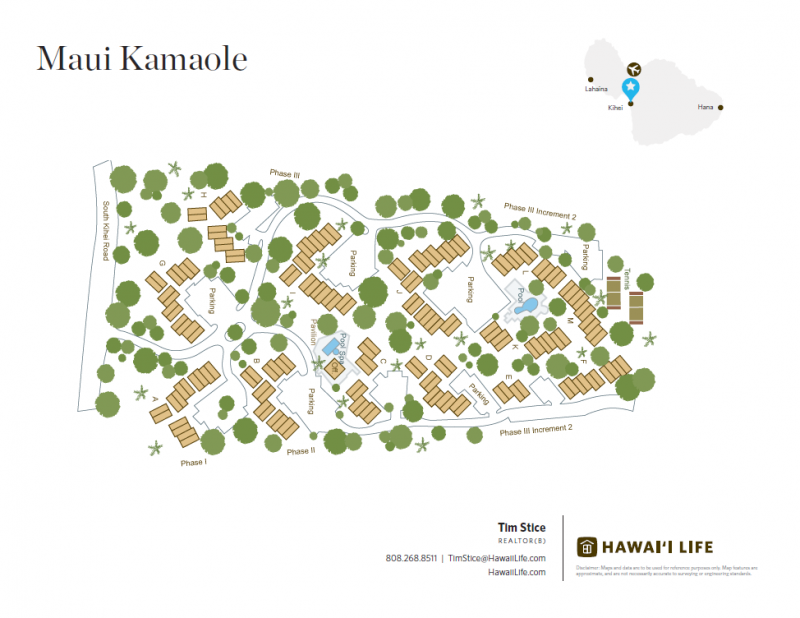 Maui Kamaole Map