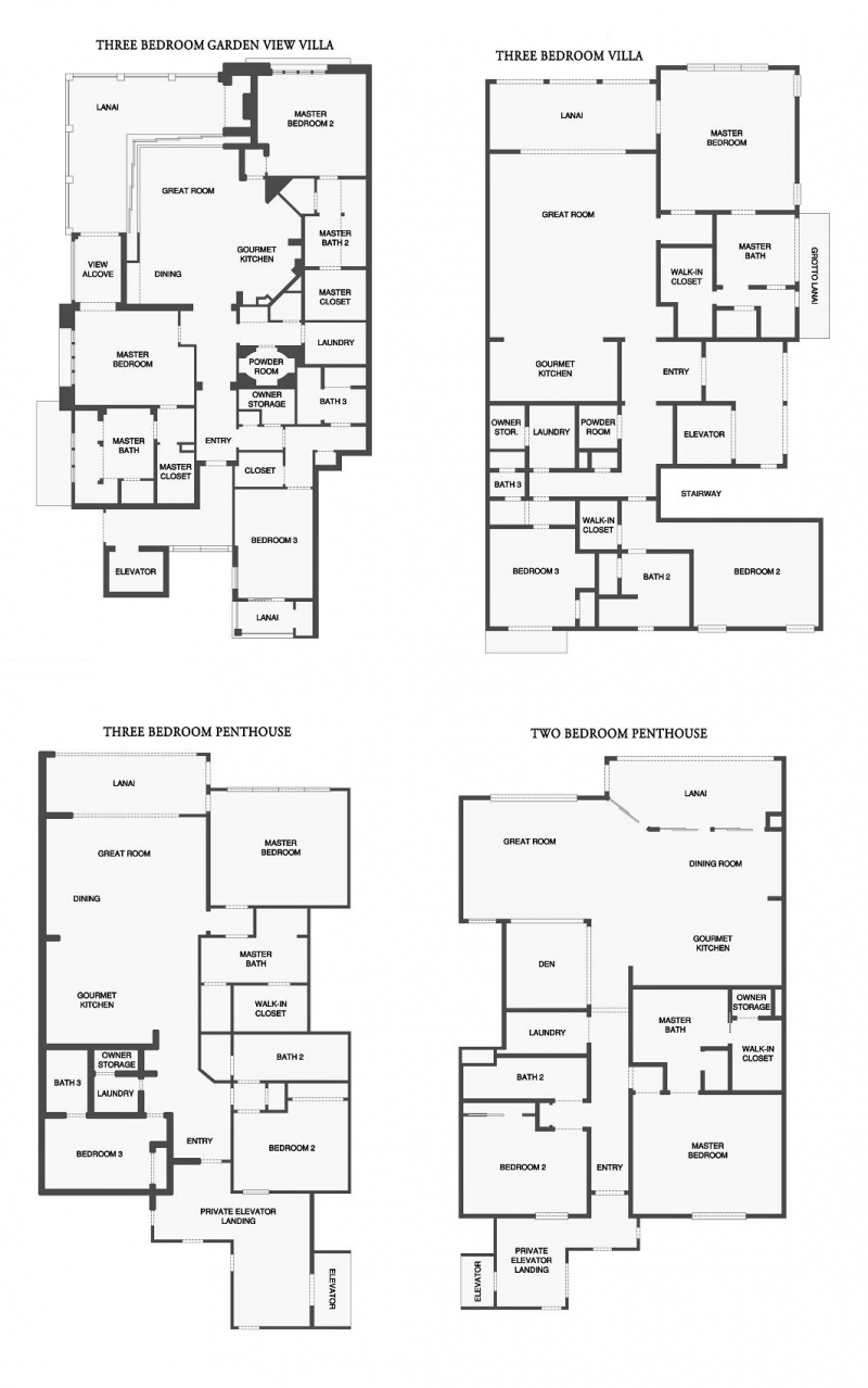 Wailea Beach Villas Floor Plan