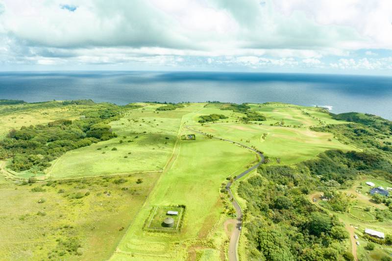drone view of peahi farms lots for sale on maui