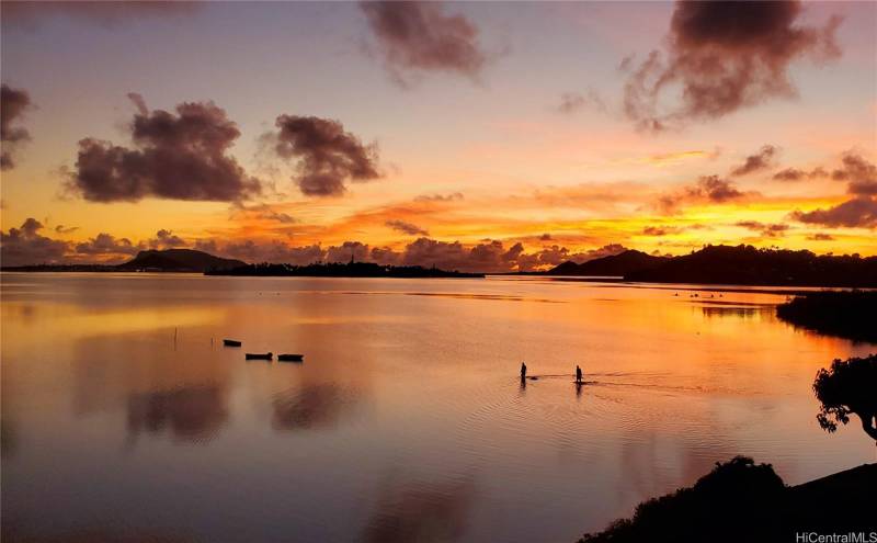 sunsets over kaneohe bay