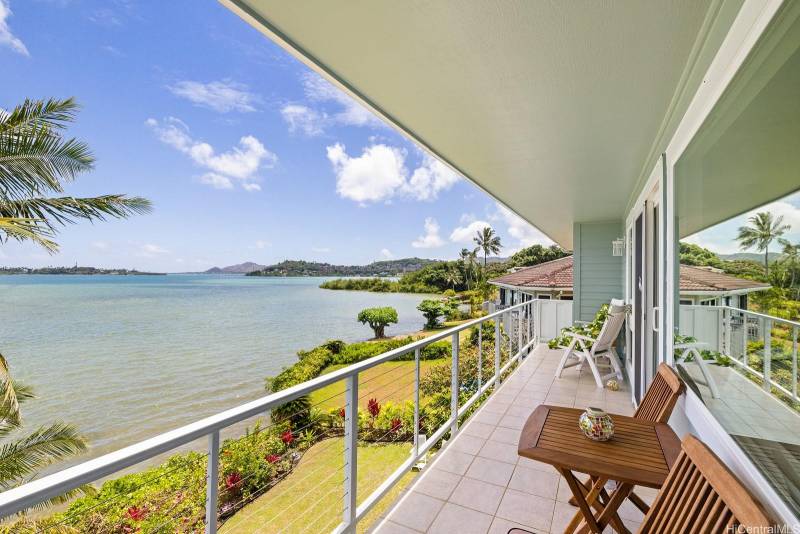oceanfront lanai at kaneohe oahu home for sale
