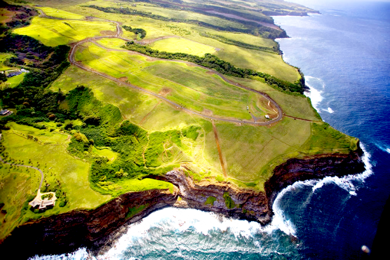 aerial view of peahi farms land on mauis north shore