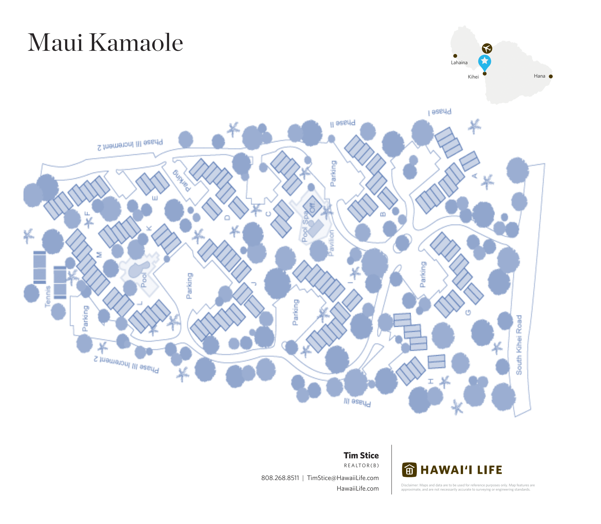 Maui Kamaole Map