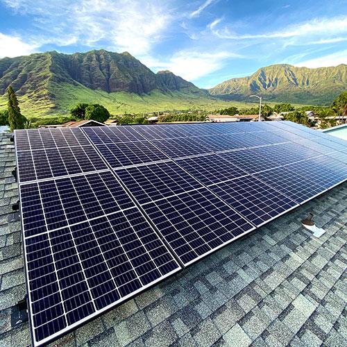 solar panels on hawaii home