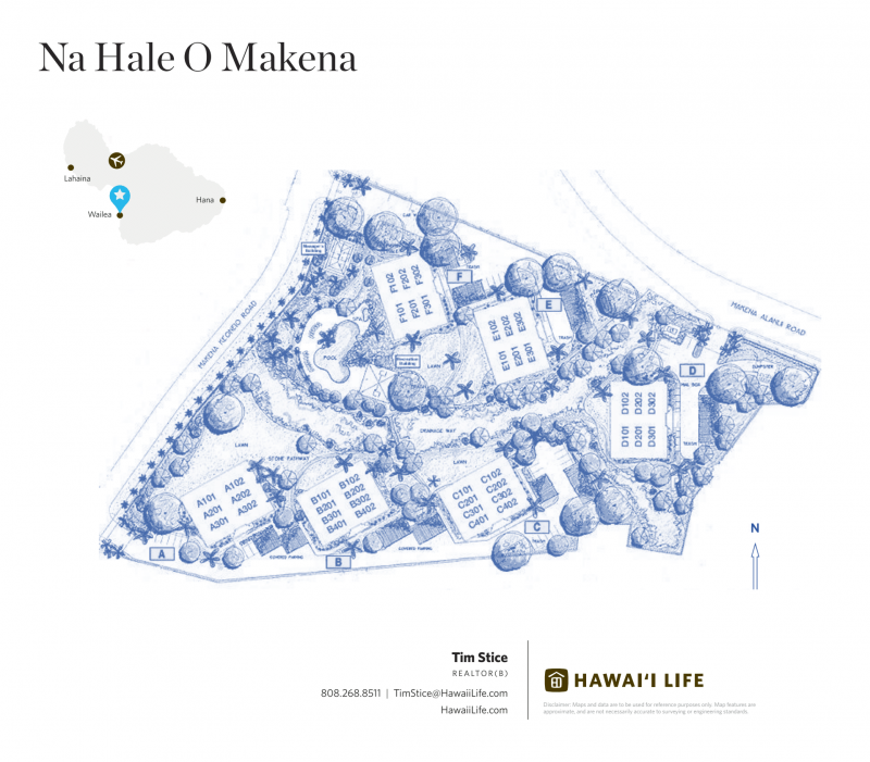 Na Hale O Makena Map