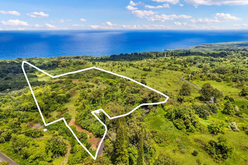 aerial view of land for sale on maui
