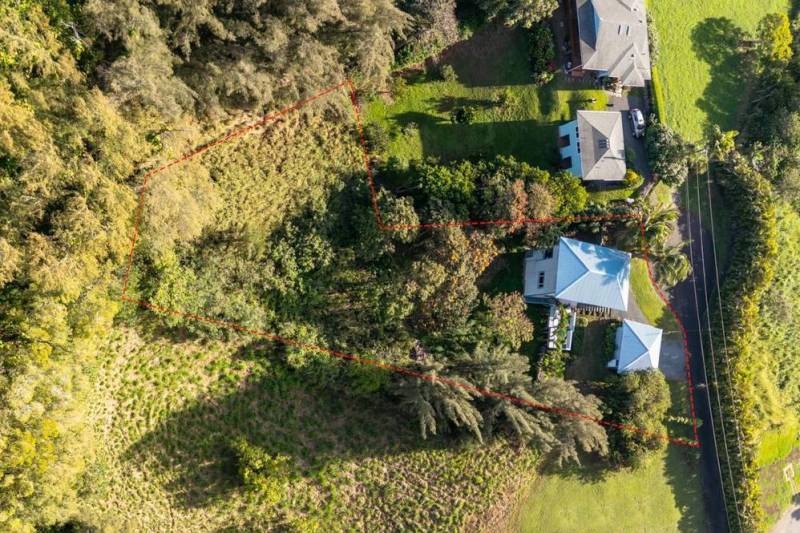 aerial view of home for sale in north kohala big island