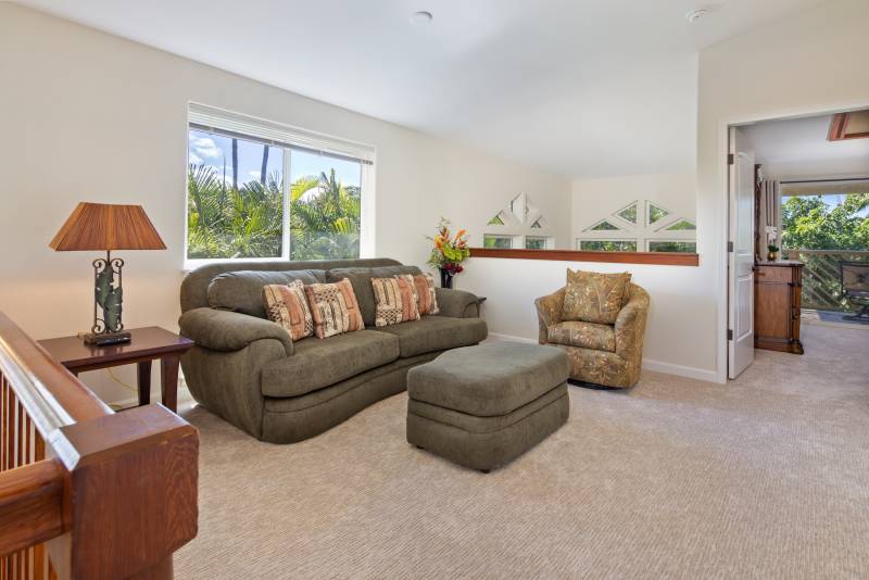 carpeted living room space