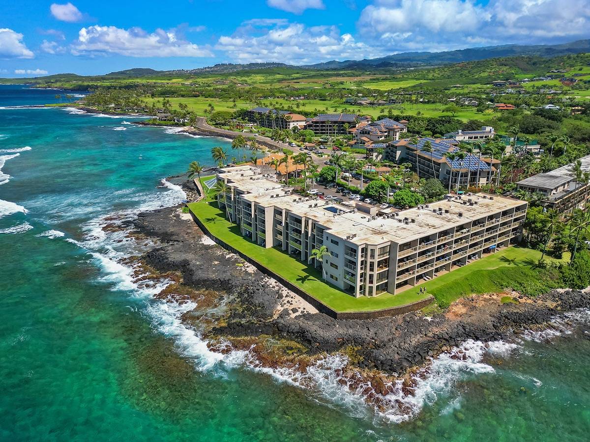 Kuhio Shores 215 - Oceanfront Condo in the Heart of Poipu - Hawaii Real ...