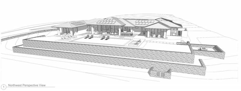 northwest perspective view of proposed home design