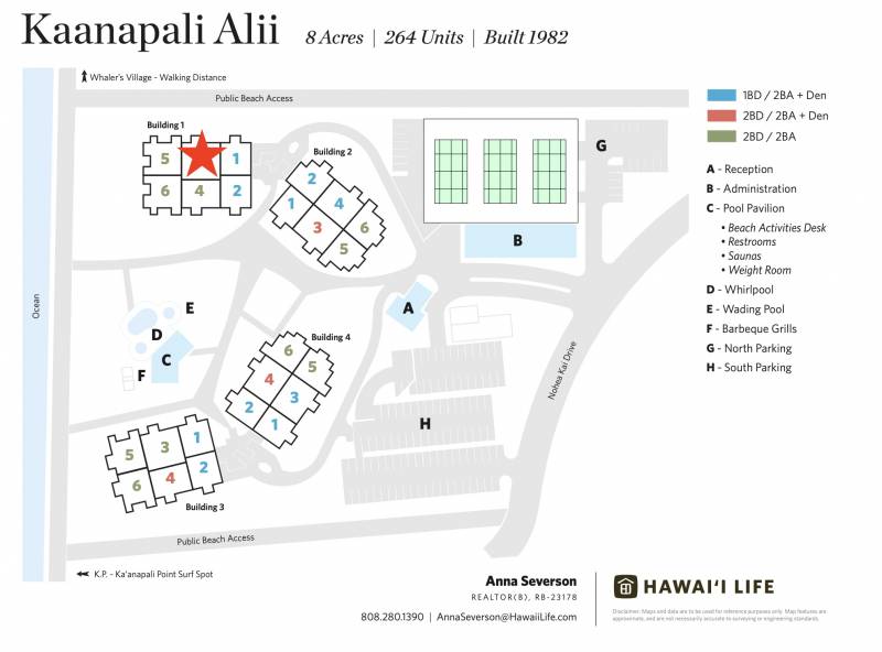 Ka'anapali Ali'i Site Map