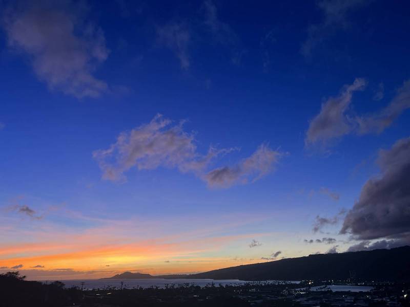 sunset from hawaii kai oahu