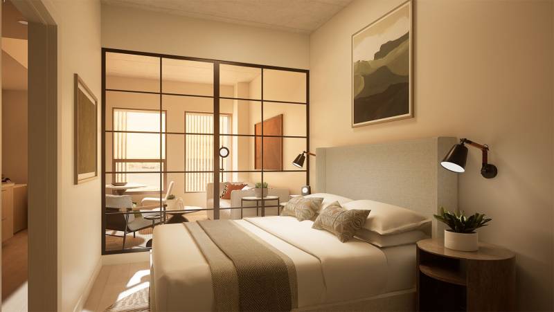 bedroom modea condo rendering