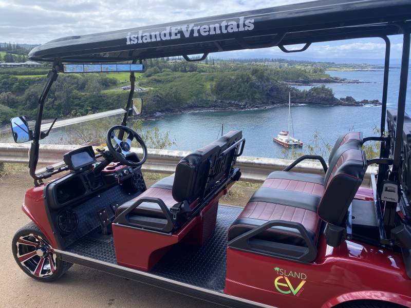 four seat electric golf cart on maui