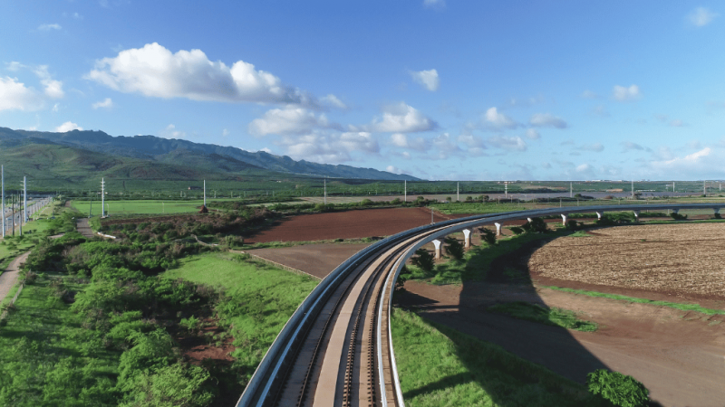 skyline rail line on oahu