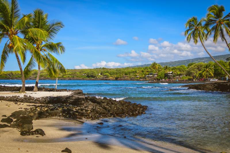 beach at Pu'uhonua o Honaunau National Historical Park