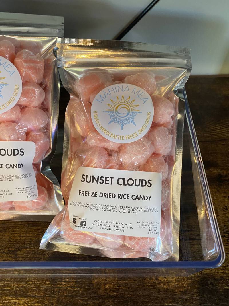 sunset clouds freeze dried candy