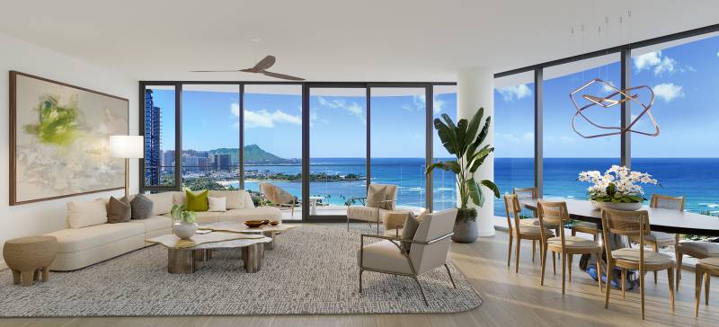 new oceanfront condos in kakaako oahu with huge ocean view