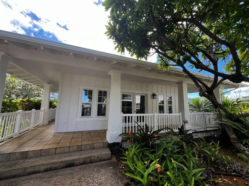 deck at unit in The Plantation at Princeville vacation rental