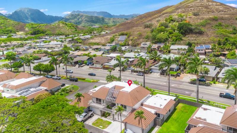 aerial view of condos for sale in kailua oahu