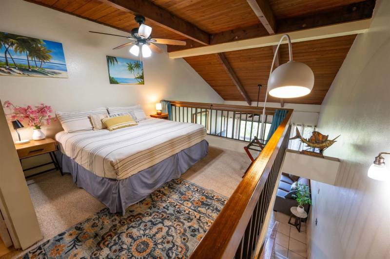 loft bedroom in maui condo for sale