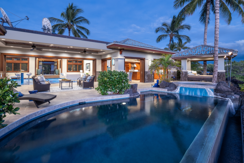 luxury home with pool in kailua kona hawaii