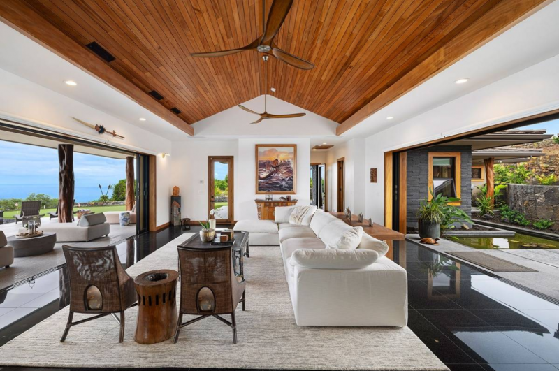 interior of luxury big island house for sale