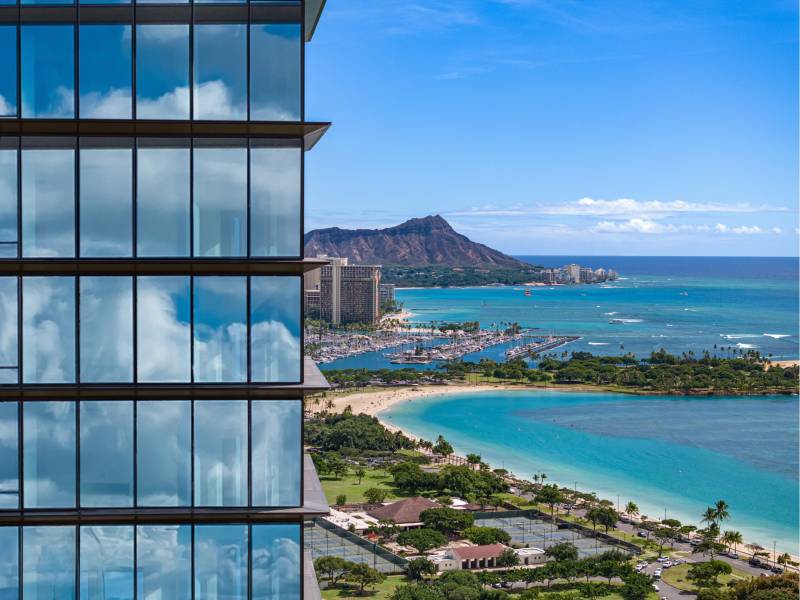 ocean view from honolulu condo