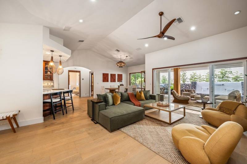 large living room space in maui house for sale