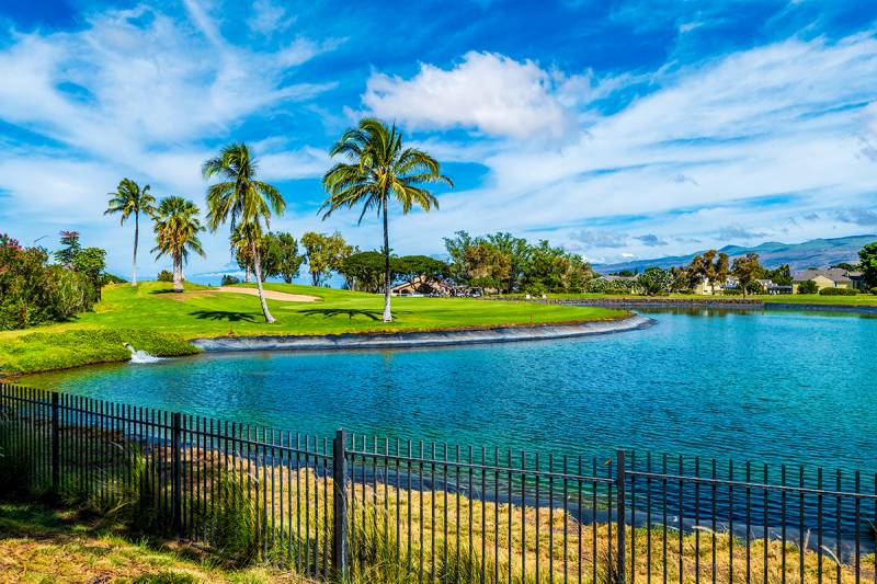 Elima Lani Golf course pond