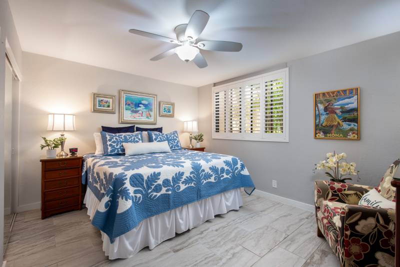 bedroom in waikoloa village big island home