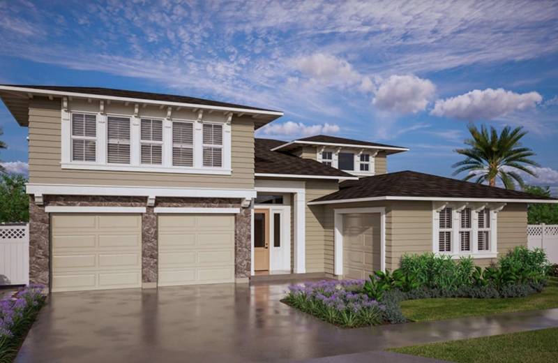 two story home in new housing development in ewa beach oahu