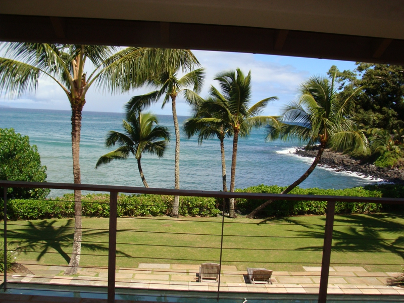 ocean view lanai Kuau Maui North shore house