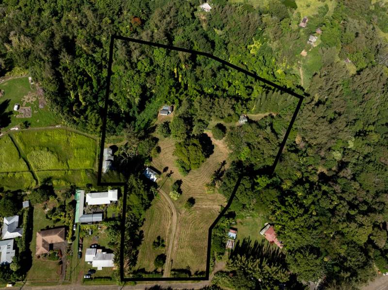 aerial view of land for sale in north kohala big island