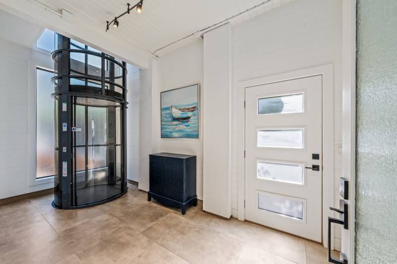 elevator in entry in luxury lahaina maui house for sale