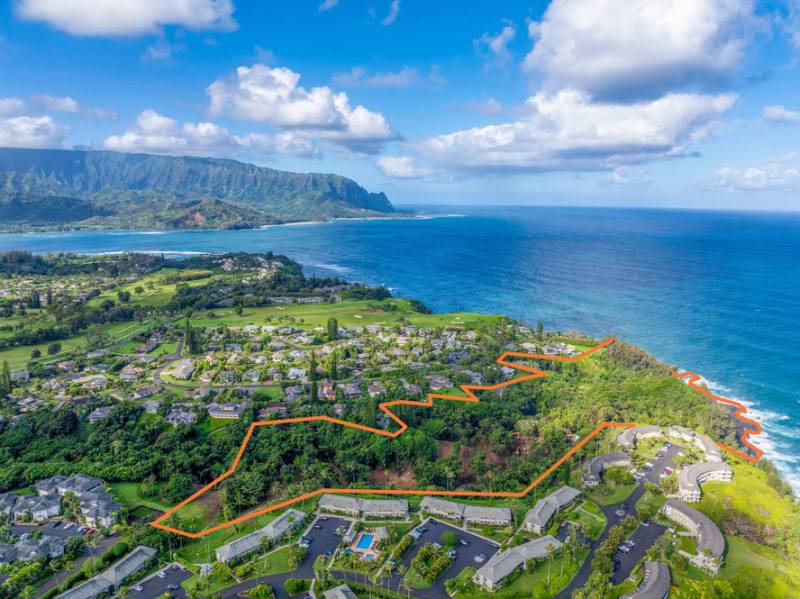 lot lines of kauai north shore acreage for sale oceanfront land