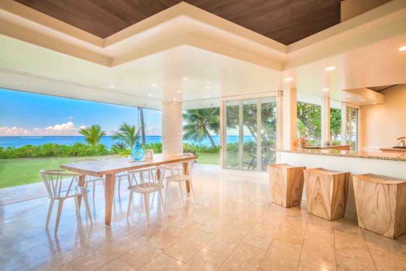 large outdoor space in kauai house for sale with wide ocean views