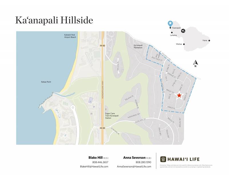 kaanapali hillside map