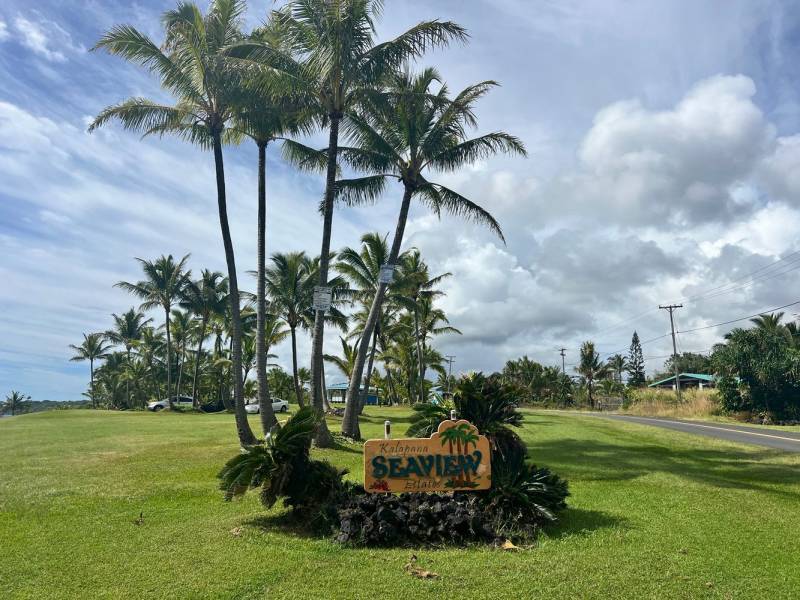 sign for Kalapana Seaview Estates