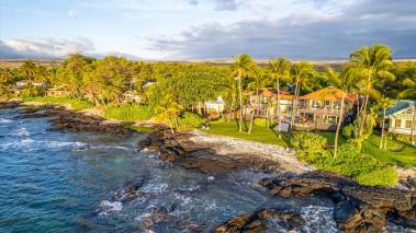 Puako 50 Oceanfront Estate Aerial View