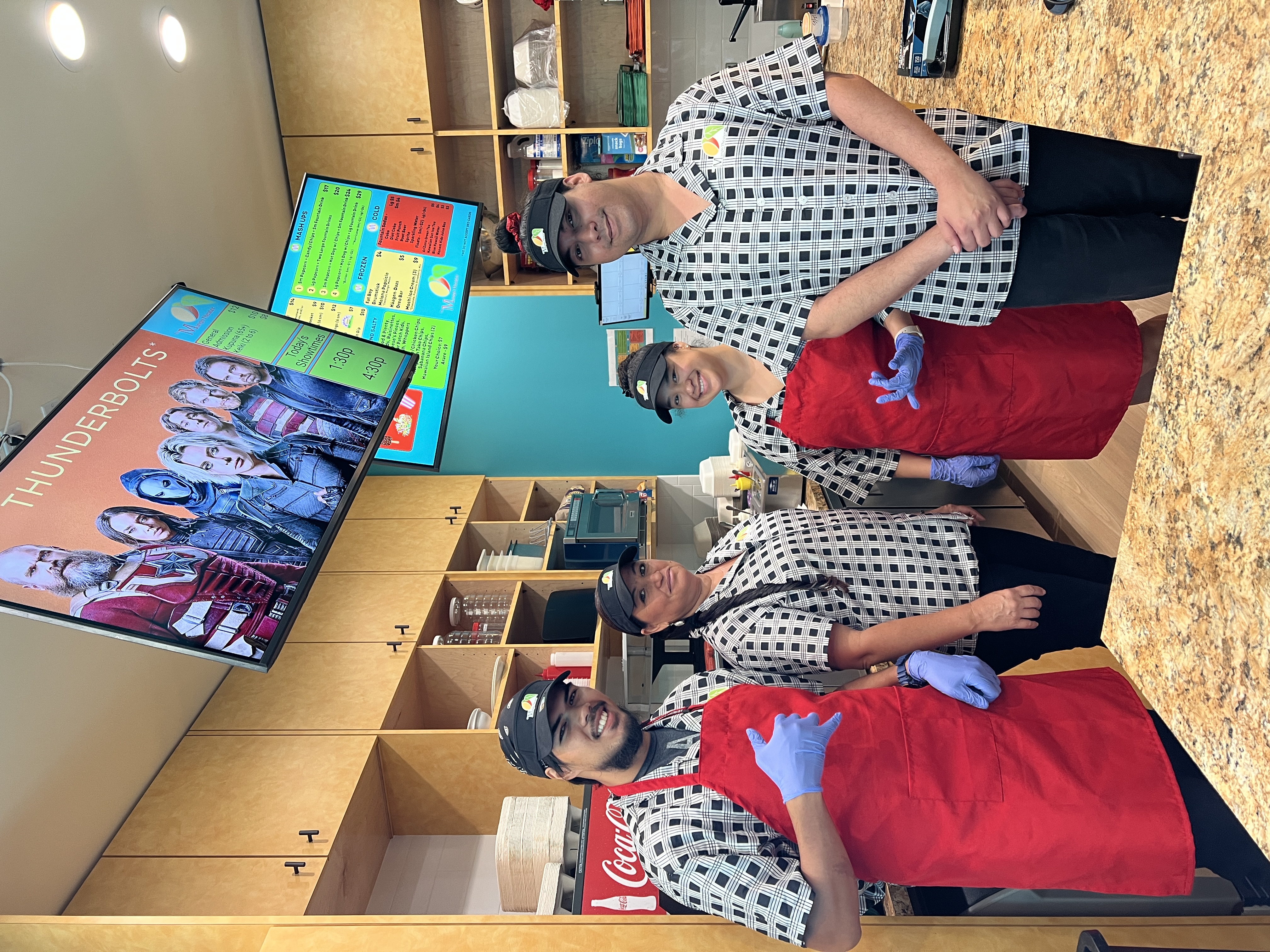 workers at mango theater molokai hawaii