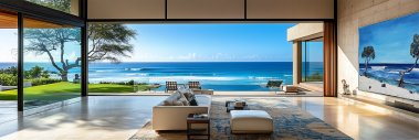Hawaii luxury oceanfront home with Christian Enns painting